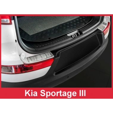 Накладки на задний бампер Kia Sportage III (2010-2015)